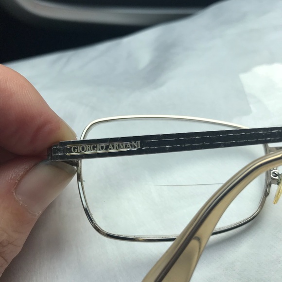 Giorgio Armani Wire Eyeglass Frames - Picture 7 of 8